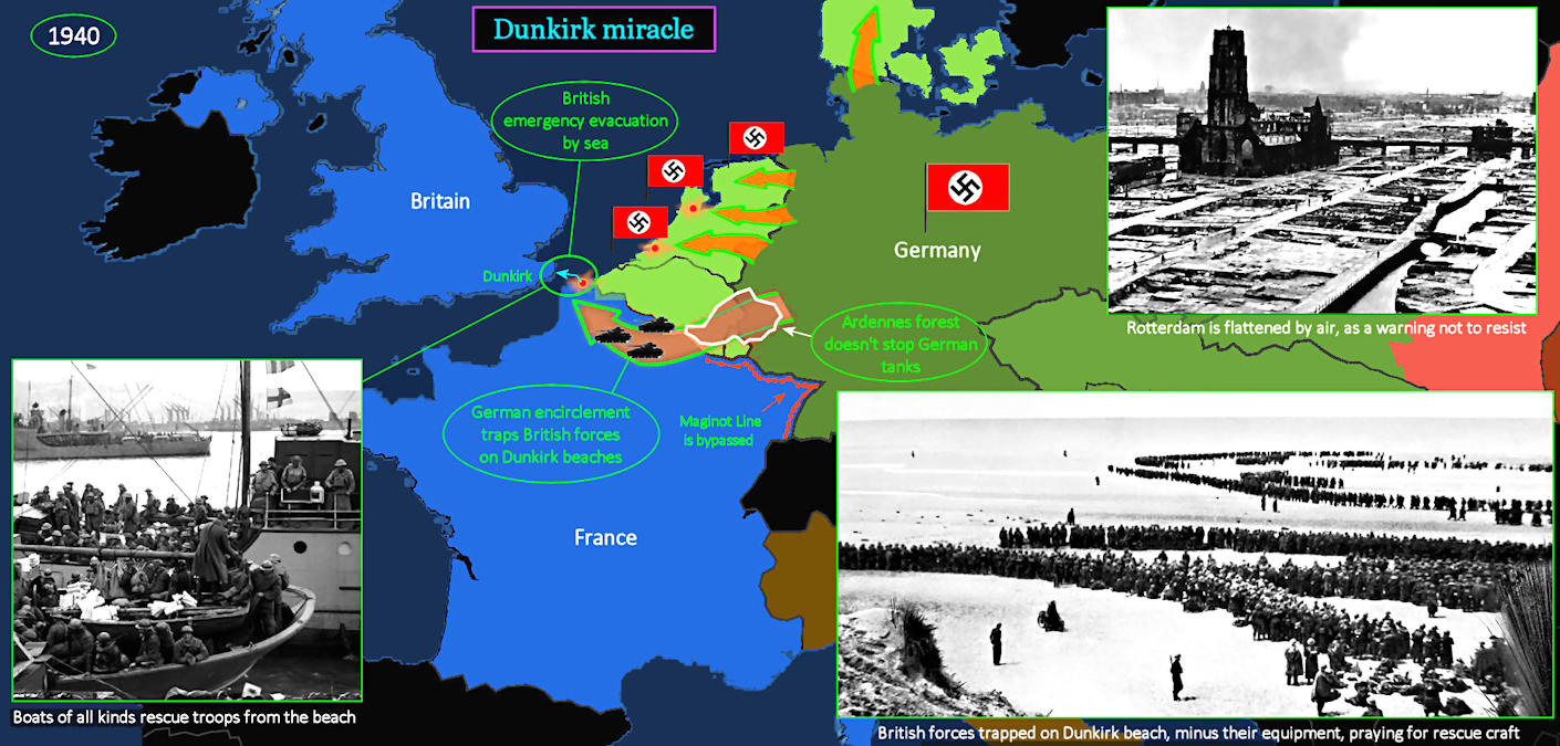 Miracle at Dunkirk, 1940 map